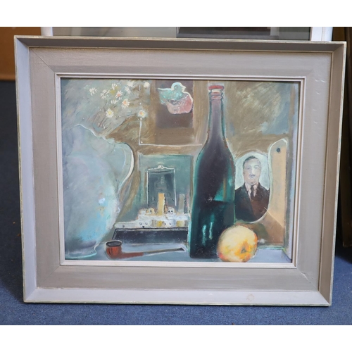 477 - § Harold Mockford (1932-)Still life, undatedOil on card40 x 50 cm.