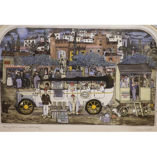 グラハム・クラークJohnny Garlic Sausage 95/400 額装 Graham Clarke, artist proof print, Johnny Garlic Sausage, 34 x 54cm