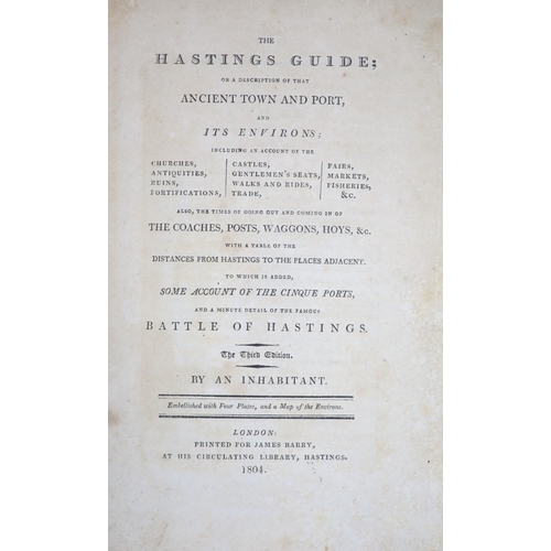 114 - °  Hastings interest - [Moss, William George] - The History and Antiquities of the Town and Port of ... 