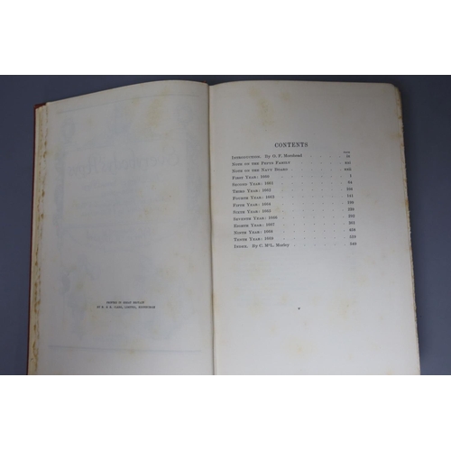 12 - °  Pepys, Samuel (edited and abridged by O.F. Morshead) - Everybodys Pepys,  8vo, red cloth, one of... 