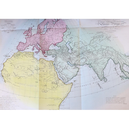 122 - °  Anville, Jean Baptiste Bourguingnon d - Atlas and Geography of the Antients, folio, half leather... 