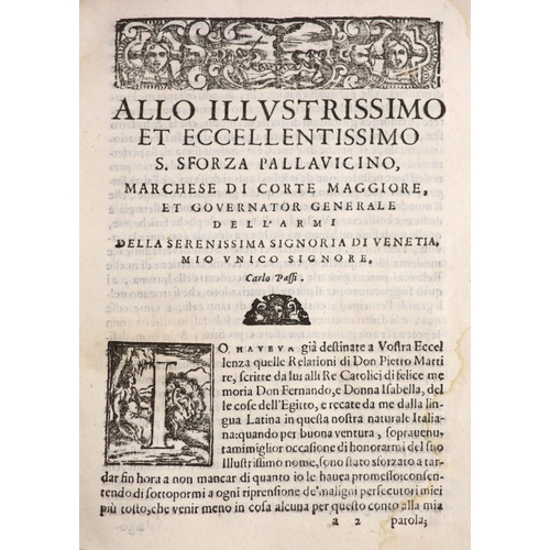 155 - °  Passi, Carlo. La Selva di Varia Istoria, qto, limp vellum, pagination errors (jumps page 33 to 36... 