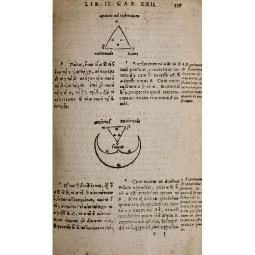 165 - °  Aristotle. Stagiritae Peripateticorum Principis Organum ... (Part I only), engraved diagrams;(16)... 