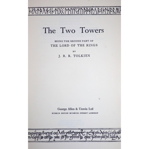 17 - °  Tolkien, J.R.R - The Lord of the Rings, 3 vols, The Fellowship of the Ring, 5th impression, 1956;... 