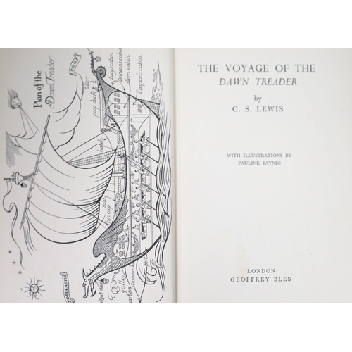 20 - °  Lewis, Clive Staples - The Voyage of the Dawn Treader, 1st edition, 8vo, illustrated by Pauline B... 