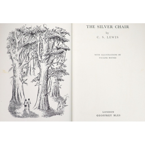 21 - °  Lewis, Clive Staples - The Silver Chair, 1st edition, 8vo, illustrated by Pauline Baynes, origina... 