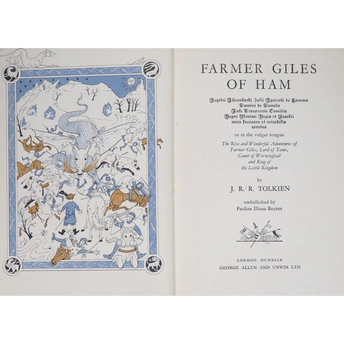26 - °  Tolkien, John Ronald Reuel - Farmer Giles of Ham, 1st edition, illustrated by Pauline Baynes, ori... 