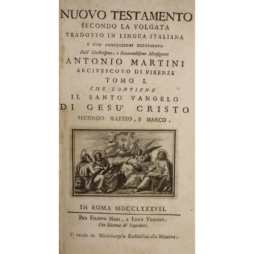 279 - °  [Holy Bible] Nuovo Testamento secondo la Volgata tradotto in lingua Italiana ... Monsignore Anton... 