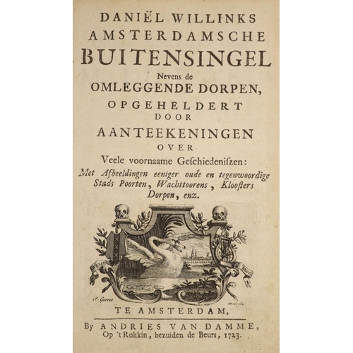 320 - °  Willink, Daniel. Amsterdamasche Buitensingel nevens de Omleggende Dorpen ...printed and pictorial... 