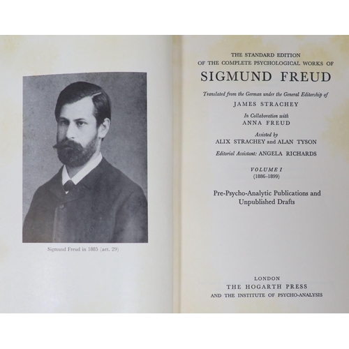 35 - °  Freud, Sigmund - The Complete Psychological Works of Sigmund Freud, 24 vols, 8vo, blue cloth, vol... 