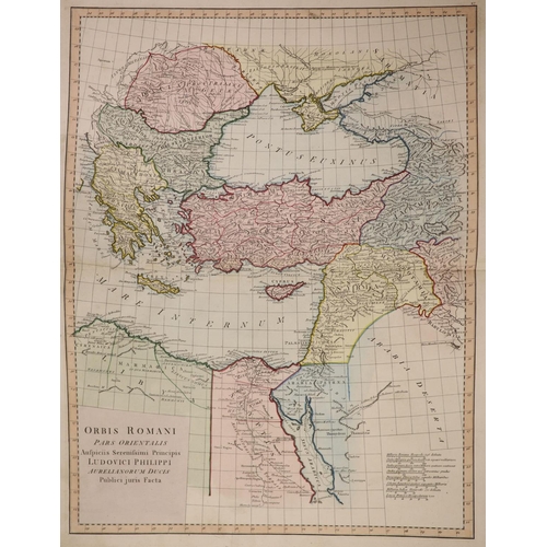 41 - °  dAnville, Jean Baptiste Bourguignon - An Atlas of Ancient Geography, folio, half red morocco, ma... 