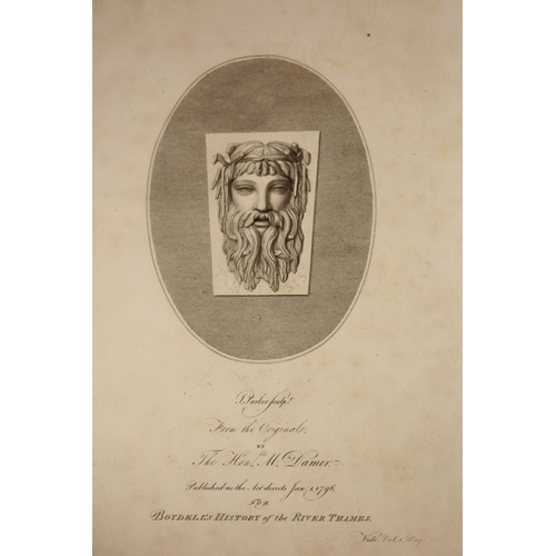 44 - °  Boydell, James - Boydell, Josiah - An History of the River Thames, first edition, folio, 2 vols i... 