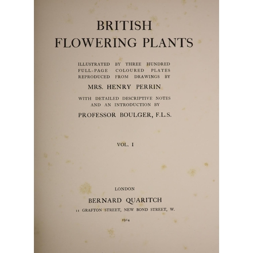 52 - °  Boulger, George S and Perrin, Ida Southwell - British Flowering Plants, 4 vols, number 641 of 1,0... 