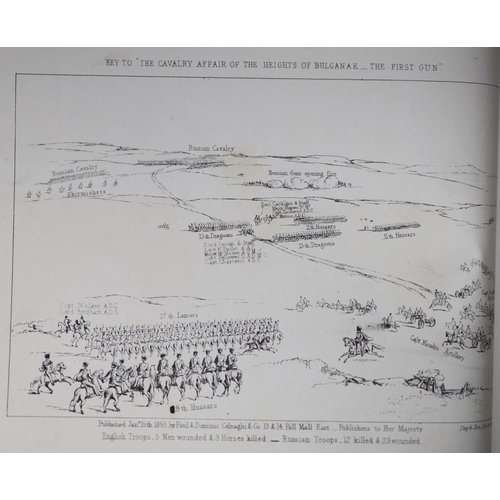 61 - Simpson, William - The Seat of War in the East, 2 parts in 1 vol, folio, half red morocco, with engr... 