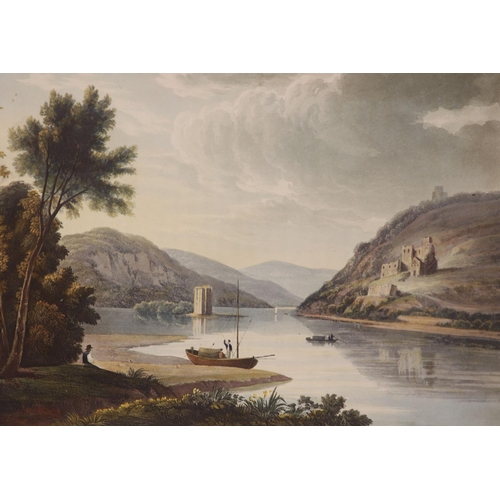 73 - °  Gerning, Johann Isaak, von - A Picturesque Tour along the Rhine, 1st edition, qto, half calf, wit... 