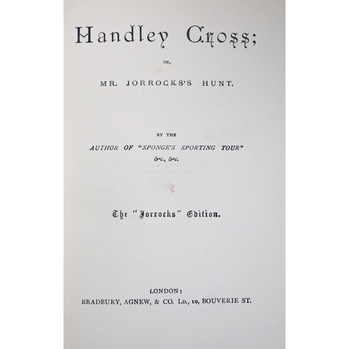 99 - °  Surtees, Robert Smith - The Jorrocks edition, 6 vols, 8vo, illustrated by John Leech, consist... 