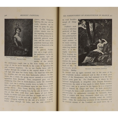 66 - °  Mutter, Richard - The History of Modern Painting, 3 vols, qto, half calf, London, 1895-96... 