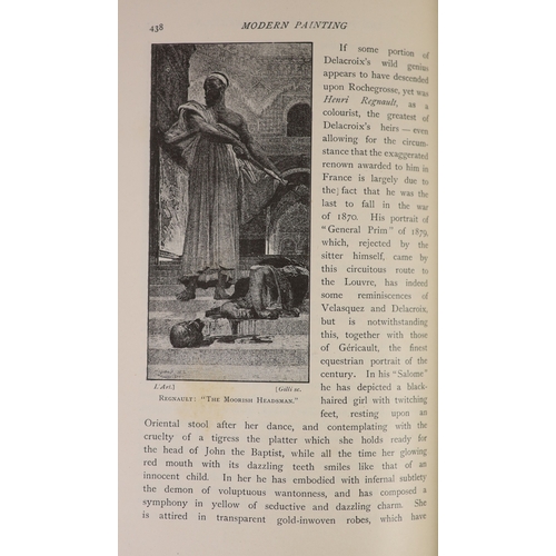 66 - °  Mutter, Richard - The History of Modern Painting, 3 vols, qto, half calf, London, 1895-96... 