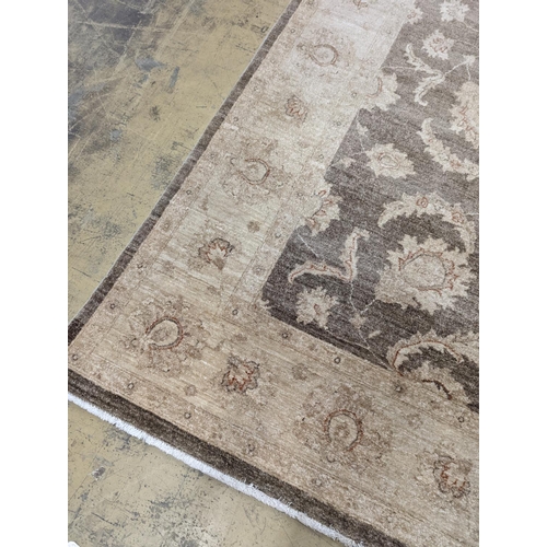 111 - A Zeigler style ivory ground carpet, 300 x 240cm