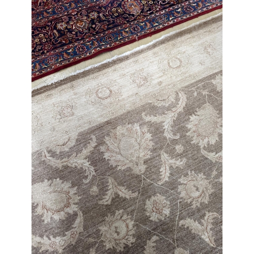 111 - A Zeigler style ivory ground carpet, 300 x 240cm