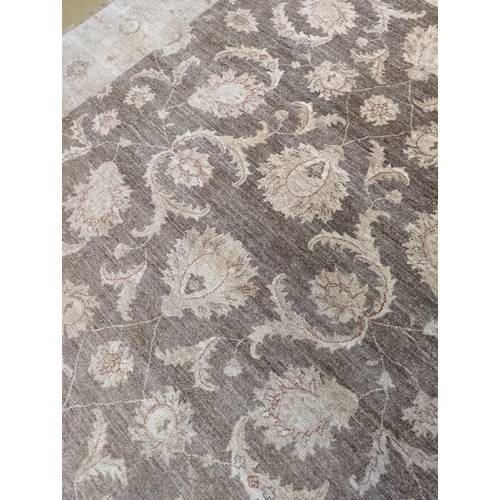 111 - A Zeigler style ivory ground carpet, 300 x 240cm