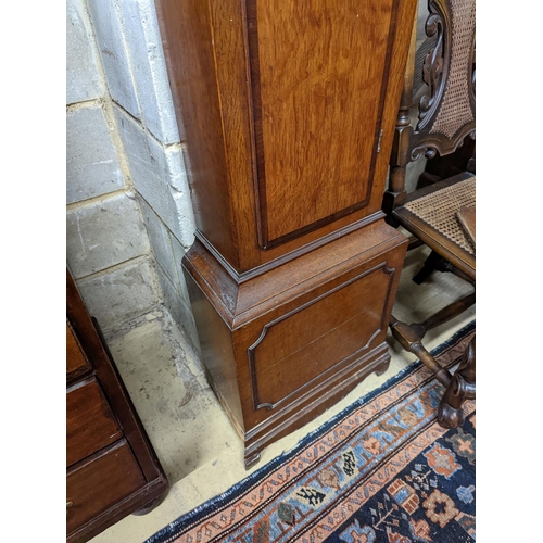 135 - A George III oak 8 day longcase clock, marked William Carter, London (later cased), height 220cm... 