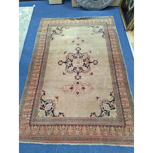 173 - Three antique rugs, Caucasian and North West Persian, largest 230 x 154cm