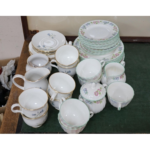 424 - A Sadler 'Wellington' pattern China tea set and a Royal Worcester "English Garden" tea set... 