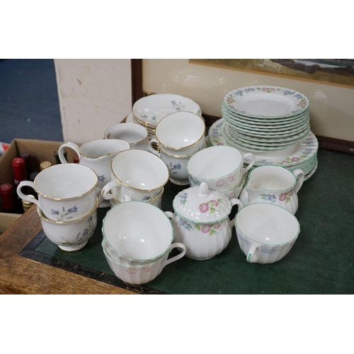 424 - A Sadler 'Wellington' pattern China tea set and a Royal Worcester "English Garden" tea set... 