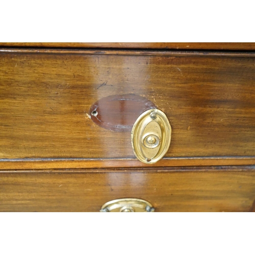 49 - A George IV mahogany chest, width 110cm, depth 51cm, height 101cm