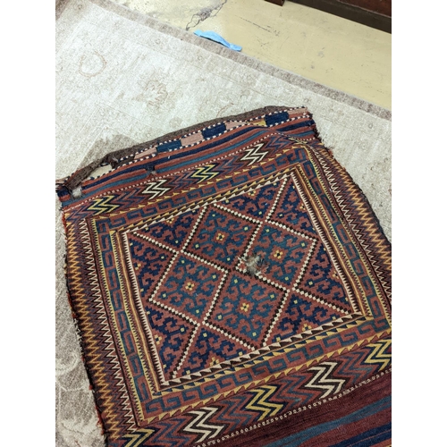 66 - An Afghan Kelim bag/wall hanging, 280 x 78cm