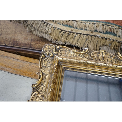 67 - A Victorian style rectangular gilt framed wall mirror, width 51cm, height 60cm