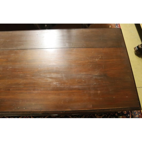 98 - An 18th century Bermudian cedar coffer on stand, width 135cm, depth 60cm, height 86cm