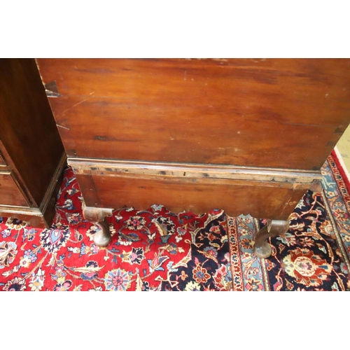 98 - An 18th century Bermudian cedar coffer on stand, width 135cm, depth 60cm, height 86cm