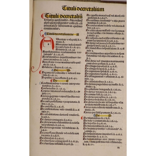 102 - °  Martinus Polonus - Margarita decreti seu tabula martiniana. Strassburg [ Printer of the 1493   &q... 