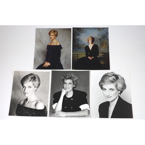 11 - Diana, Princess of Wales (1961-1997) - a group 29 of colour and black and white photographic portrai... 