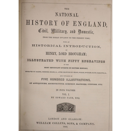 120 - °  Farr, Edward  The National Histroy of England, Civil, Military and Domestic, from the Roman Inva... 