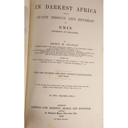 129 - °  Stanley, Henry Morton - In Darkest Africa. In Darkest Africa: or, The Quest , Rescue, and Retre... 