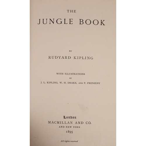 131 - °  Kipling, Rudyard - The Jungle Book. With: The Second Jungle Book, 2 vols, (Jungle Book 1st editio... 