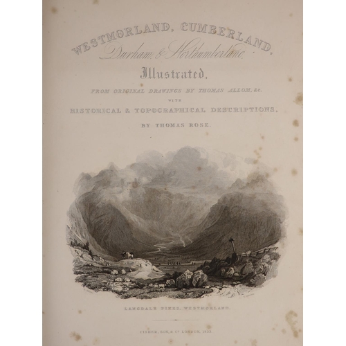 146 - °  Rose, Thomas - Westmorland, Cumberland, Durham, and Northumberland, Illustrated from Original Dra... 
