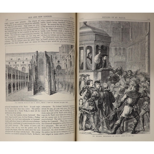 152 - °  Thornbury, Walter [and] Walford, Edward - Old and New London: A Narrative of its History, its Peo... 