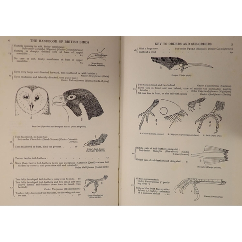 153 - °  Witherby, H.F. [and others] - The Handbook of British Birds. 5 vols, 1st edition. Complete with t... 