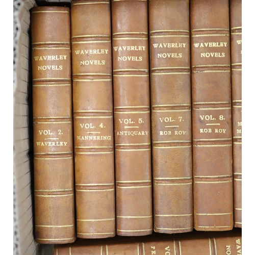 164 - °  Anon. (Sir Walter Scott) - Waverly Novels. 48 vols. Each complete with an engraved frontispiece a... 