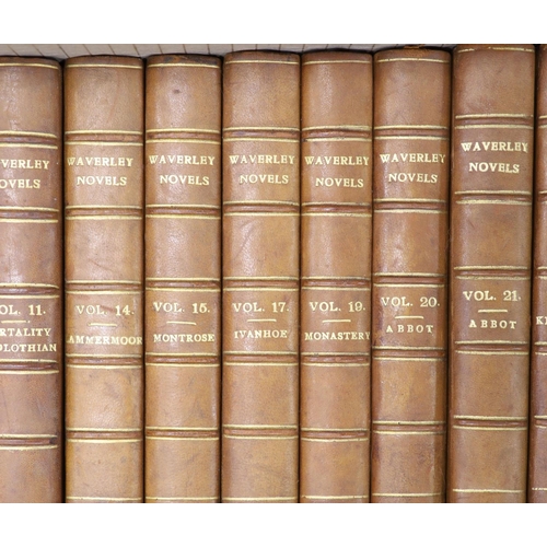 164 - °  Anon. (Sir Walter Scott) - Waverly Novels. 48 vols. Each complete with an engraved frontispiece a... 