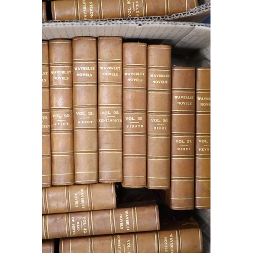 164 - °  Anon. (Sir Walter Scott) - Waverly Novels. 48 vols. Each complete with an engraved frontispiece a... 