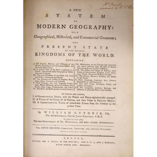 174 - °  Guthrie, William - A New System of Modern Geography ... and Present State of the Several Kingdoms... 