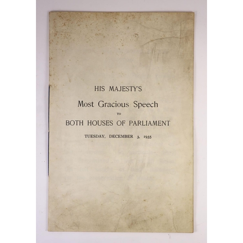 2 - A large collection of ephemera relating to The Rt. Hon. the Viscount Hailsham [Douglas Hogg, 1st Vis... 