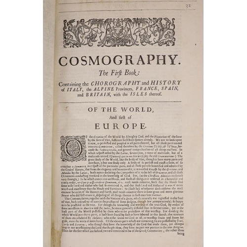 223 - °  Heylyn, Peter. Cosmographie, in Four Books. Containing the Chorographie and Historie of the Whole... 