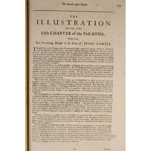 228 - °  Malebranche, Nicholas de - His Treatise concerning the Search after Truth ... to which is added t... 