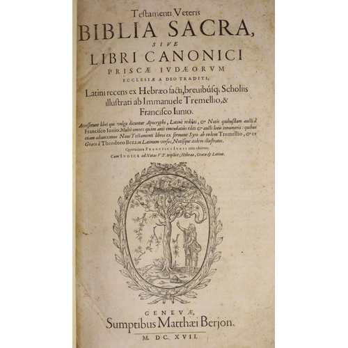 231 - °  [Holy Bible] Testamenti Veteris Biblia Sacra, sive Libri Canonici Priscae Iudaeorum Ecclesiae a D... 